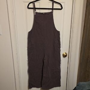 Grayish Purple Sleeveless Jumpsuit